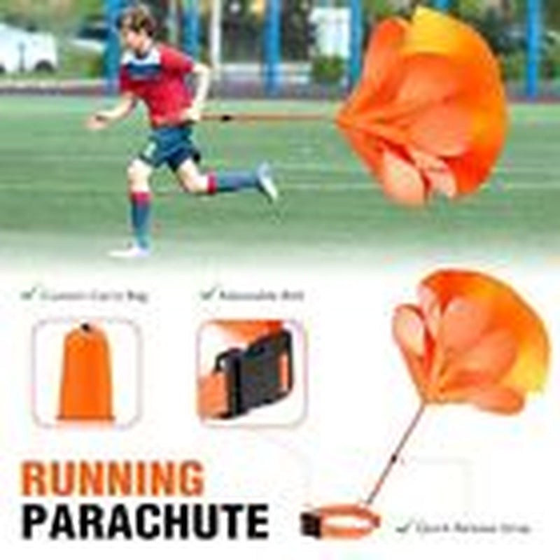 Soccer Training Equipment, Speed Agility Training Equipment for Kids 1-Orange
