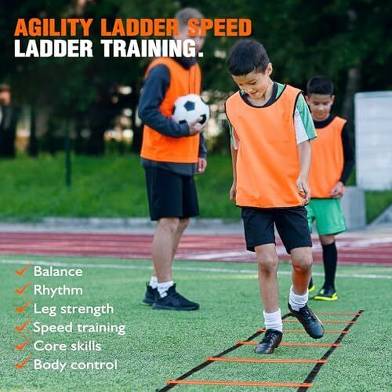 Soccer Training Equipment, Speed Agility Training Equipment for Kids 1-Orange