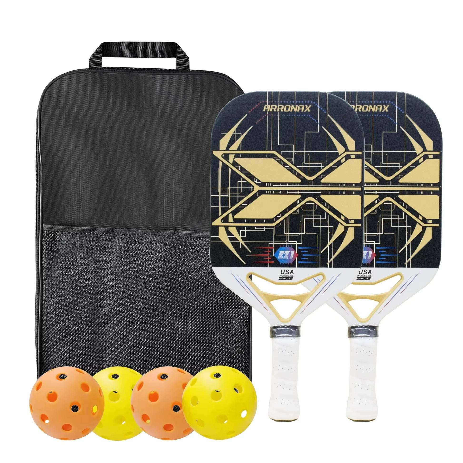-Carbon Fiber Pickleball Paddles for Men and Women, Professional Rackets, Racquet Cover for Outdoor Playing, 13Mm