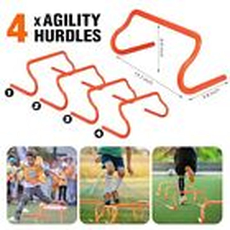 Soccer Training Equipment, Speed Agility Training Equipment for Kids 1-Orange