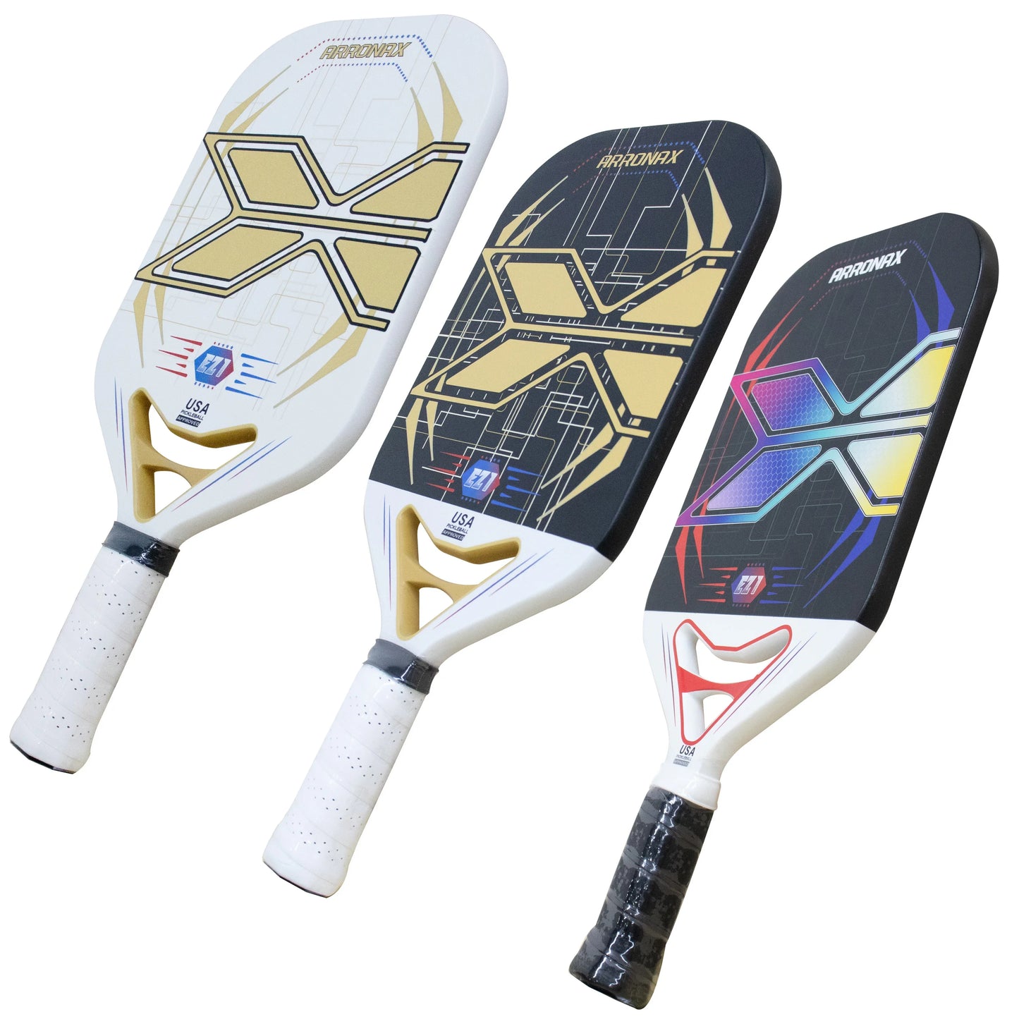 -Carbon Fiber Pickleball Paddles for Men and Women, Professional Rackets, Racquet Cover for Outdoor Playing, 13Mm