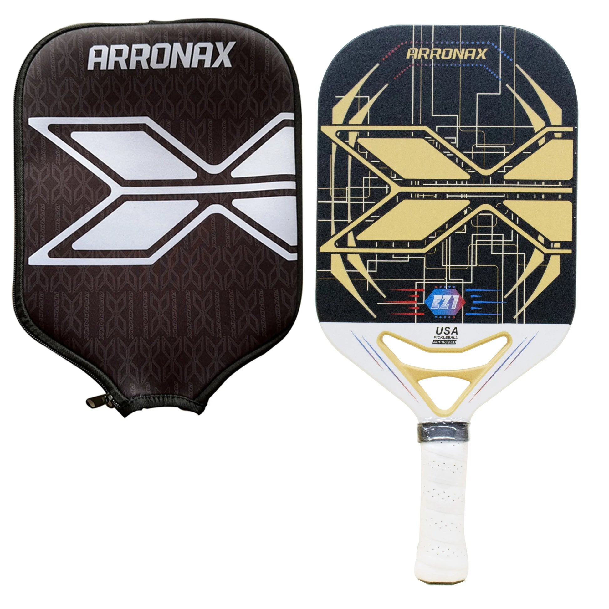 -Carbon Fiber Pickleball Paddles for Men and Women, Professional Rackets, Racquet Cover for Outdoor Playing, 13Mm