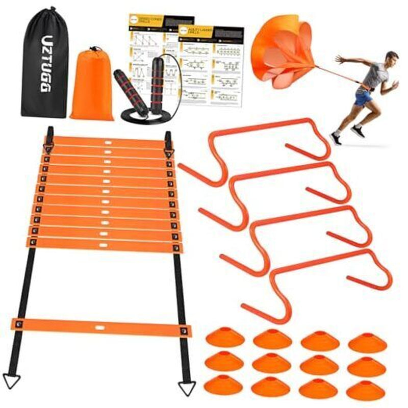 Soccer Training Equipment, Speed Agility Training Equipment for Kids 1-Orange